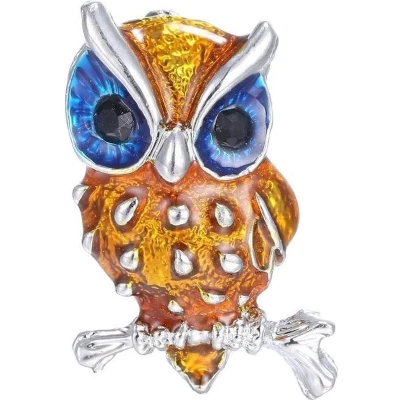 Afbeelding van Fako Bijoux® Broche Uil 20x32mm Goudkleurig