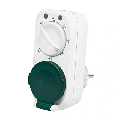 Afbeelding van LogiLink ET0013 Mechanische timer met schemeringssensor 7 verschillende modi/instellingen, IP44 bescherming voor buiten/buiten