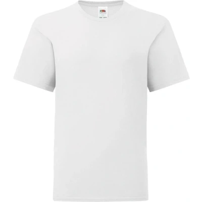 Afbeelding van Fruit Of The Loom Iconisch T shirt Kinderen / Kinder (Wit)