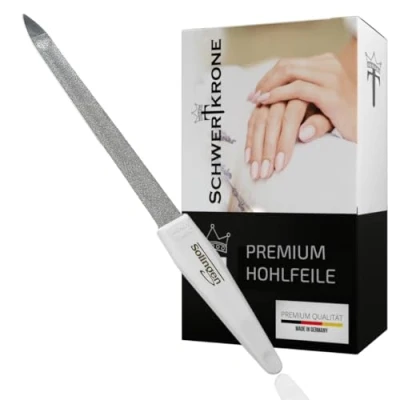 Afbeelding van SCHWERTKRONE Holle Solingen nagelvijl, gebogen voor manicure en pedicure, 17,5 cm, Made in Germany