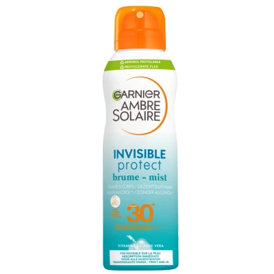 Afbeelding van 3x Garnier Ambre Solaire Invisible Protect Mist SPF 30 150 ml