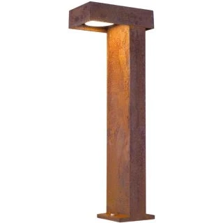 Afbeelding van Slv rusty pathlight 70 led staande buitenlamp roestkleurig ip55 3000k 1006347