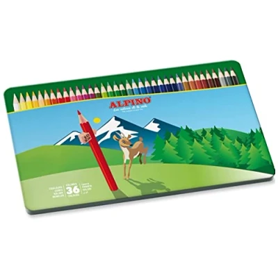 Afbeelding van Kleurpotloden Alpino Multicolour 36 Onderdelen
