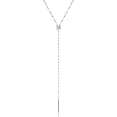 Afbeelding van Elenza 925 Sterling Zilveren Ketting met Stijlvol Zirkonia Hangertje