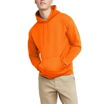 Afbeelding van Hanes Heren Trui EcoSmart Hooded Sweatshirt, Veiligheid Oranje, 4XL