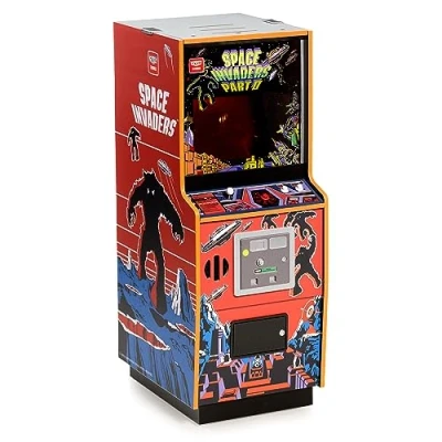 Afbeelding van Quarter Arcades Officiële Space Invaders Deel II 1/4 formaat Mini Arcade Cabinet door Numskull Speelbare Replica Retro Game Machine Micro Console