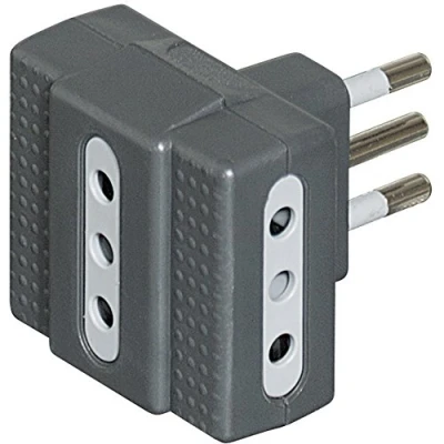 Afbeelding van bticino S3603G netstekker adapter Antraciet