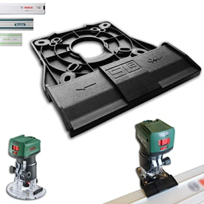 Afbeelding van Professionele geleiderailadapter voor Bosch AdvancedTrimRouter 18V 8 Makita/Bosch/Festool/Mafell geleiderail bovenfrees, randfrees, adapter