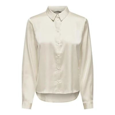 Afbeelding van Jacqueline de Yong Blouse Jdyfifi L/s Shirt Wvn Noos 15203504 Sandshell Dames Maat W38