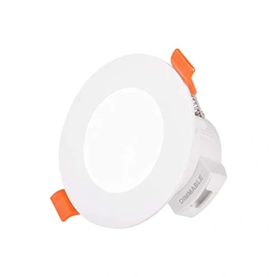 Afbeelding van ENUOTEK Kleine LED Inbouw Spots, Downlights Trailing Edge Dimbaar, CCT Instelbaar 5W 450Lm, IP44 Vochtbestendig voor Badkamer, Plafondgatdiameter 65 80MM, 1 Lamp