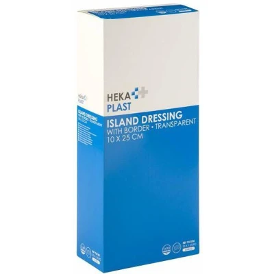 Afbeelding van Hekaplast Border 10cm x 25cm transparant (25 st)