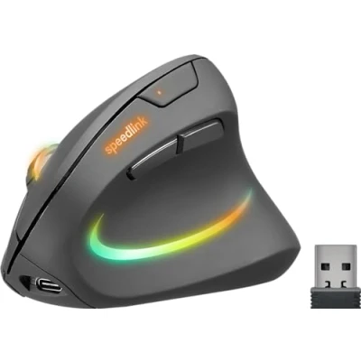 Afbeelding van SpeedLink PIAVO PRO Illuminated Muis Radiografisch Optisch Zwart 5 Toetsen 1200 dpi, 2400 3200 dpi Ergonomisch, Verlicht
