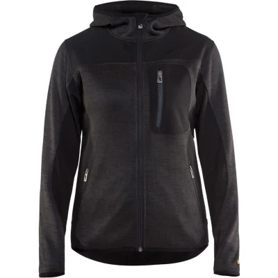 Afbeelding van Blaklader Dames Vest met Softshell 4931 2117 Donkergrijs/Zwart