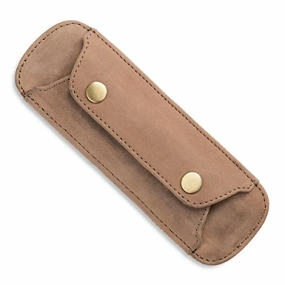 Afbeelding van LEABAGS Premium schouderkussen, schoudervulling van echt buffelleer, vintage look, schouderriem voor tassen, leren met anti slip pad, 18 x 6 cm, Fallow