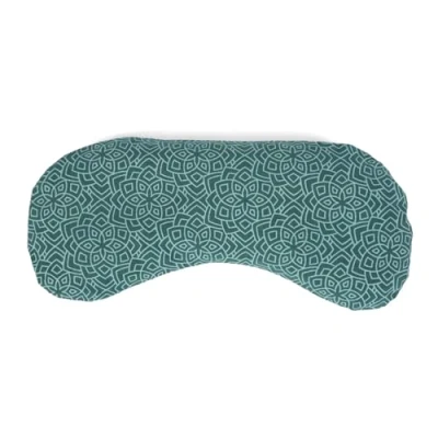 Afbeelding van Bodhi Zacht oogkussen van katoen, vulling biologisch lijnzaad en biologische lavendel, veganistisch, oogmasker voor yoga, ontspanning meditatie, Bloom, Jungle Green