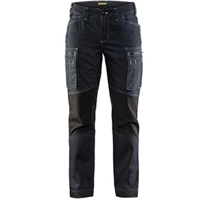 Afbeelding van Blaklader Werkbroek Service Dames Stretc H 7159 MARINEBLAUW/ZWART C40