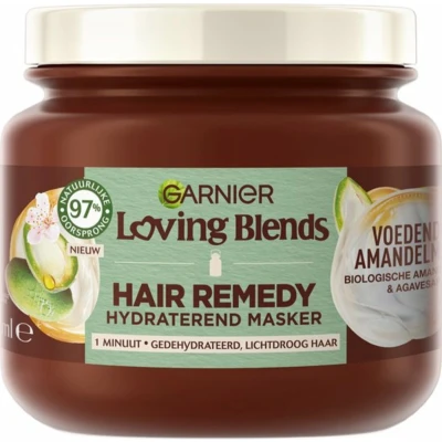 Afbeelding van 6x Garnier Loving Blends Voedende Amandelmelk Haarmasker 340 ml