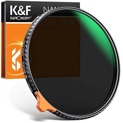 Afbeelding van K&amp;F Concept Nano X ND Variabele ND2 ND400 (1 9 Stop) Variabel Neutrale Dichtheid Filter Optisch Glas met 28 lagen Coating