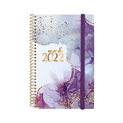 Afbeelding van Finocam Agenda 2022 van januari tot december (12 maanden) E5 117 x 181 mm spiraalbinding Design Collection Goldy International