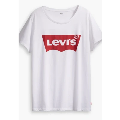 Afbeelding van Levi&#039;s Plus Perfect TEE Tshirt print, Dames, Maat: 50/52, batwing white