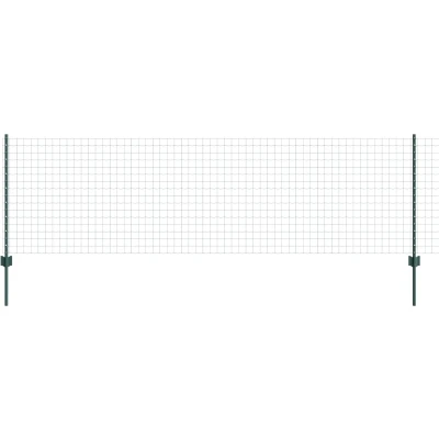 Afbeelding van vidaXL Euro Fence Set van 2 Groen Gepoedercoat staal 25 x 0.8 m