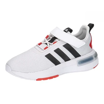 Afbeelding van adidas Racer TR23 Sneaker uniseks kind, Ftwr White/Core Black/Bright Red Strap, 38 2/3 EU