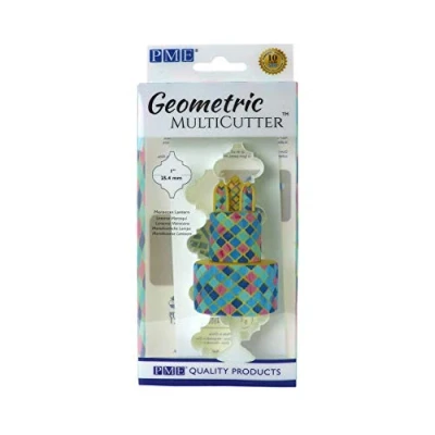 Afbeelding van PME GMC182 Geometrische multicutter voor taartontwerp Marokkaanse lantaarn, medium formaat