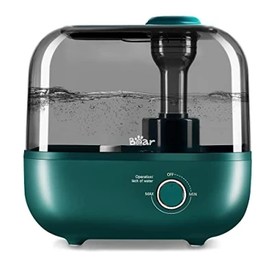 Afbeelding van BEAR 5 liter topvulling luchtbevochtiger, 28 dB ultralis voor baby&#039;s en planten, 35 uur looptijd, met aromatherapie tablet, 360 graden draaibare stoomsproeier, automatische uitschakeling