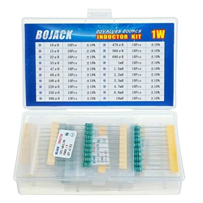 Afbeelding van BOJACK 20 Waarden 200 stuks Inductor 10 uH tot mH 1 W Color Ring Watt Assortiment Kit