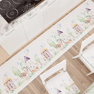 Afbeelding van PETTI Artigiani Italiani Tapijt voor keuken, antislip en wasbaar, 52 x 480 cm, Design Party 02, 100% Made in Italy