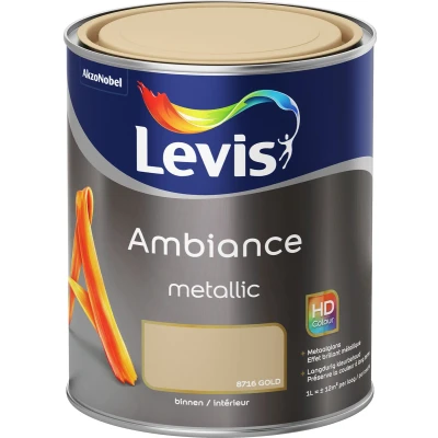 Afbeelding van Levis Ambiance Metallic Muurverf 1l Goud