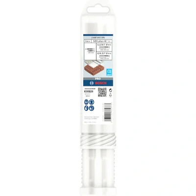 Afbeelding van Bosch Accessoires PRO SDS plus 4C Chisel and Drill Bit Set 8 pcs 2607017376