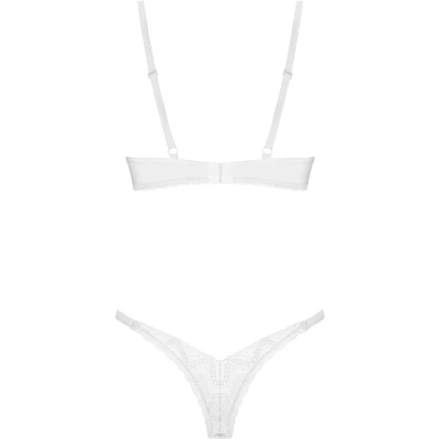 Afbeelding van Obsessive Alissium 2 pcs set White XL/2XL