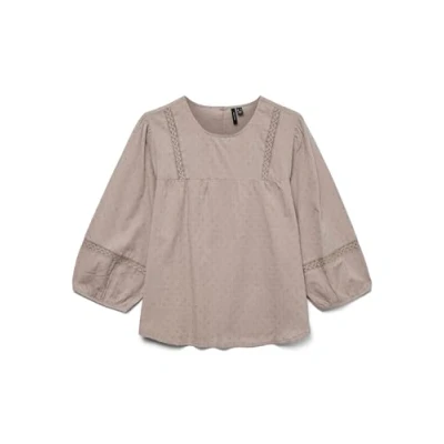 Afbeelding van Vero Moda Vmtrine 3/4 NOOS Blouse, Dames, Maat: XS, Moon rock