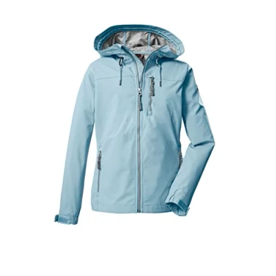 Afbeelding van G.I.G.A. DX Women&#039;s Softshelljack/outdoorjack met capuchon GS 97 WMN SFTSHLL JCKT, light blue, 48, 38392 000