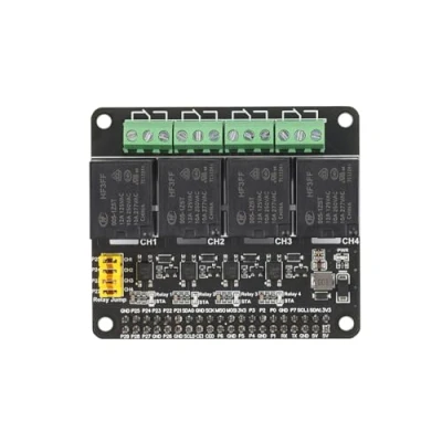 Afbeelding van SEENGREAT 4 kanaals relay modules DC3.3V/5V met optocoupler voor Raspberry Pi Zero/Zero W/Zero WH/2B/3B/3B+/4B Loads tot 5A 250V, 40pin GPIO interface
