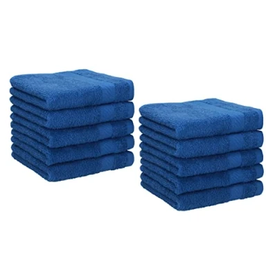 Afbeelding van Betz 10 stuks zeepdoekjes Palermo 100% katoen grootte 30x30 cm, 30 x cm Kleur blauw