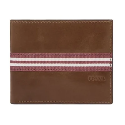 Afbeelding van FOSSIL Portemonnee Jared Coin Pocket Bifold Brown Bruine