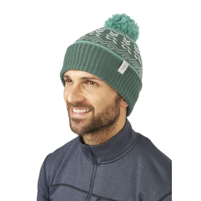 Afbeelding van Rab Khroma Bobble Beanie Green Slate/Glacier Blue maat One