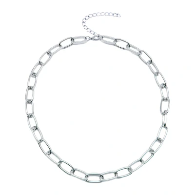 Afbeelding van Joboly Schakel Ketting Dames Zilverkleurig 45 cm + 5