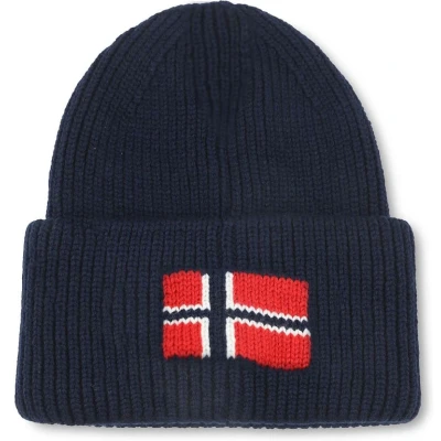 Afbeelding van Napapijri Evei Muts Navy Heren Wol Suitable Herenkleding