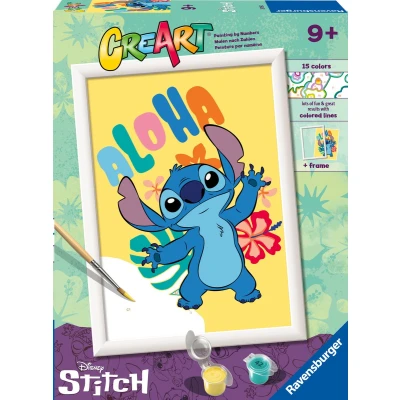 Afbeelding van Ravensburger CreArt Disney Aloha Stitch Schilderen op nummer voor kinderen