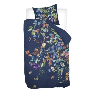Afbeelding van Snoozing Fosse Dekbedovertrek Eenpersoons 140x200/220 cm Blauw