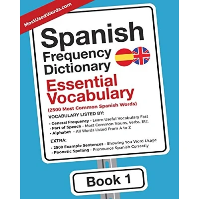 Afbeelding van Spanish Frequency Dictionary Essential Vocabulary: 2500 Most Common Words: 1