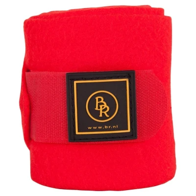 Afbeelding van BR Fleece bandages Pony Event Florid Red Rood
