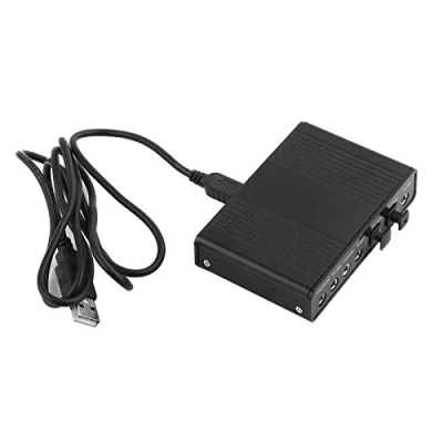 Afbeelding van Kafuty USB geluidskaart, externe digitale optische SPDIF audio uitgangsadapter voor pc, 6 kanaals geluidskaart plug and play, geen stuurprogramma&#039;s nodig
