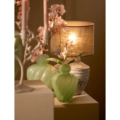 Afbeelding van Light &amp; Living vaas KOBALA glas grijs crème Ø34x50 cm