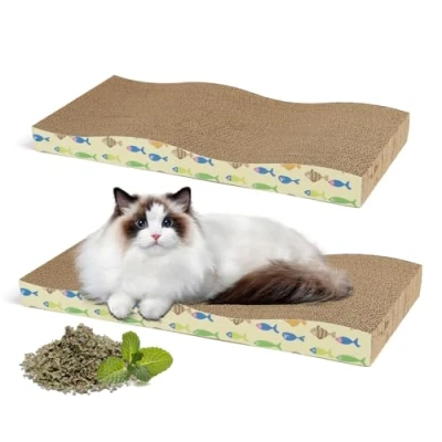 Afbeelding van Nobleza katten krabplank 2 stuks met kattenkruid