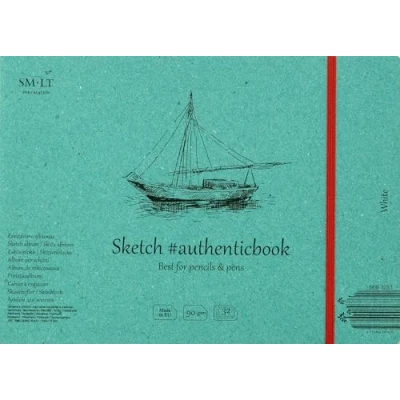 Afbeelding van SMLT Album Schetsen 24,5x17,6 cm 90gr 32 vel Wit