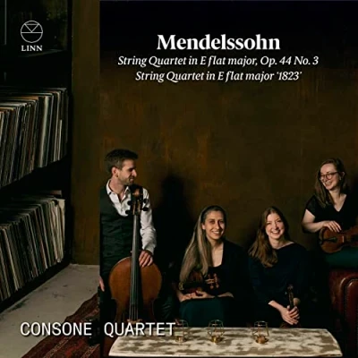 Afbeelding van Consone Quartet Mendelssohn: String in E Flat Major &#039;1823&#039; &amp; Major, Op. 44 No. 3 (CD)